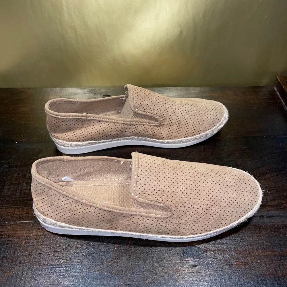 NEW Women's Espirit‎ Nadine Espadrille Brown Canvas Shoes Sz 10 M